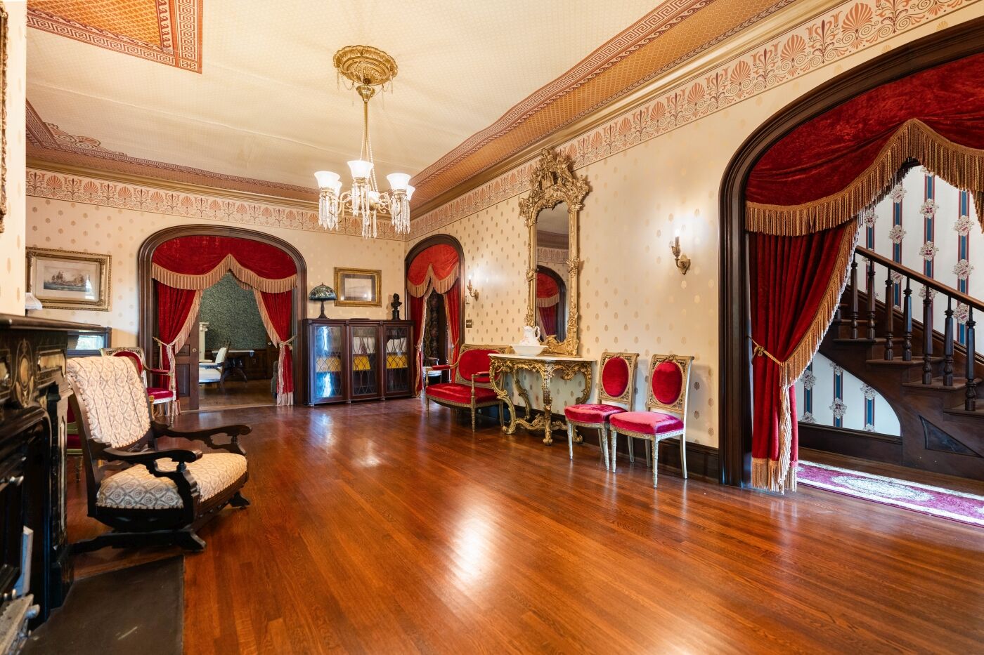 Parlor, looking toward the arch