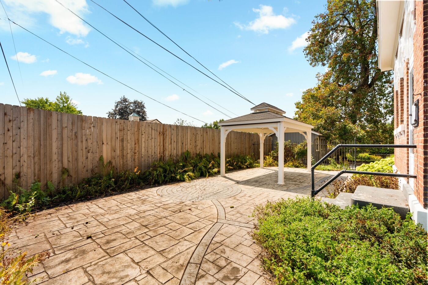 Patio and the new back fencing