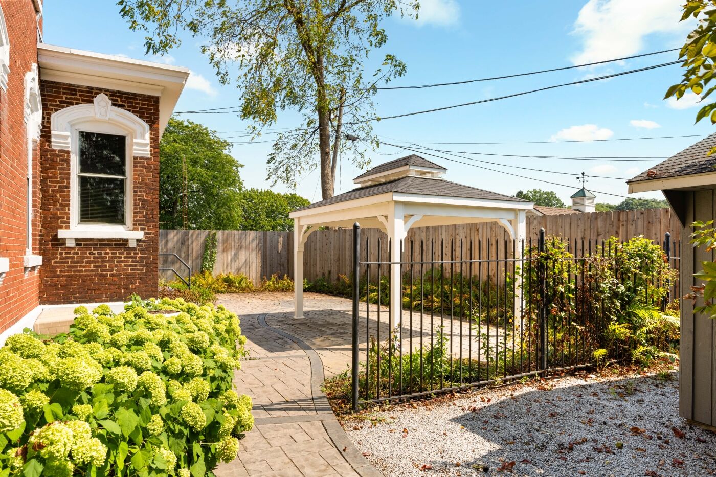 Rear patio and gazebo