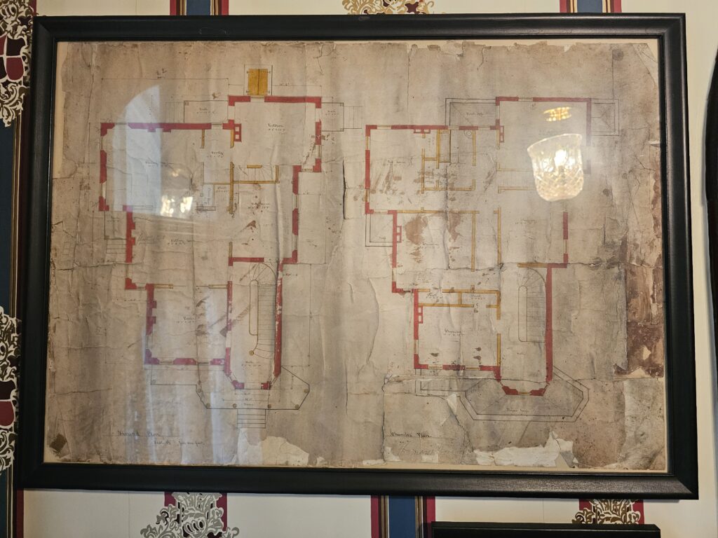 The original floor plans