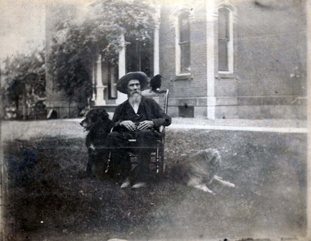 Haman Bordner with his dogs